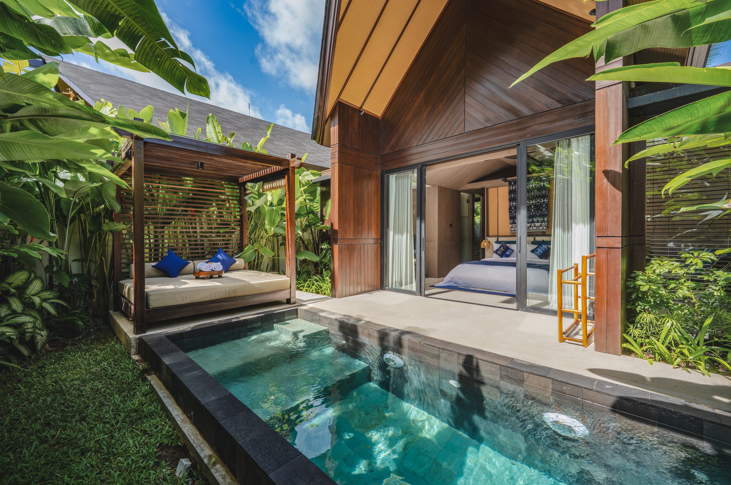 Private pool at a one-bedroom cabana villa at Nuju Uluwatu