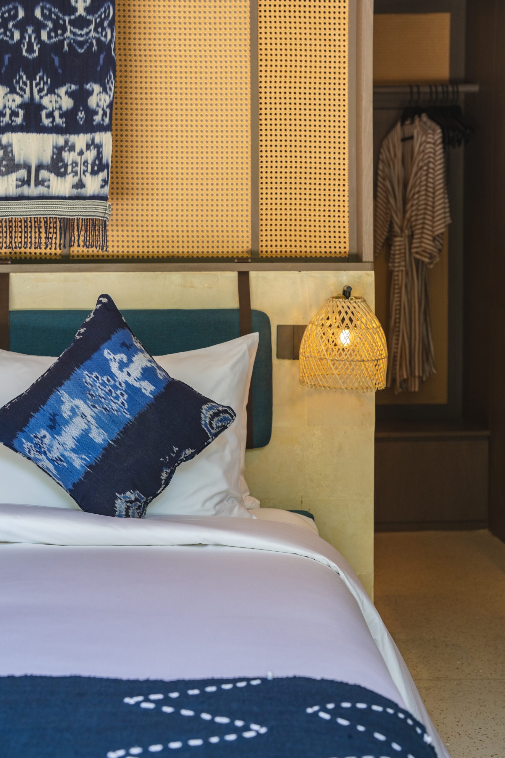 Design details inside a Nuju Uluwatu one-bedroom villa